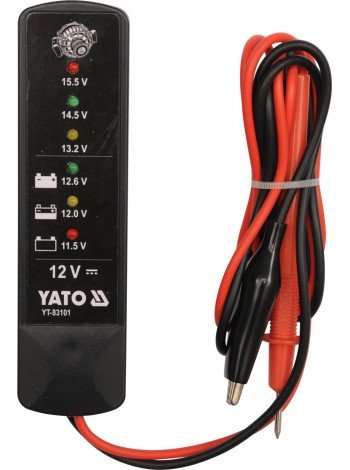 Тестер акумуляторів Yato YT-83101