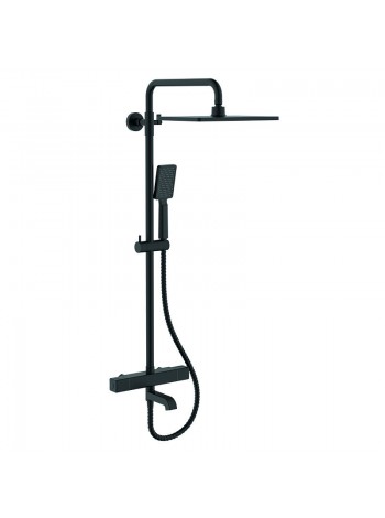 Чёрная душевая система с термостатом Koer KB-57011-05 KR4725
