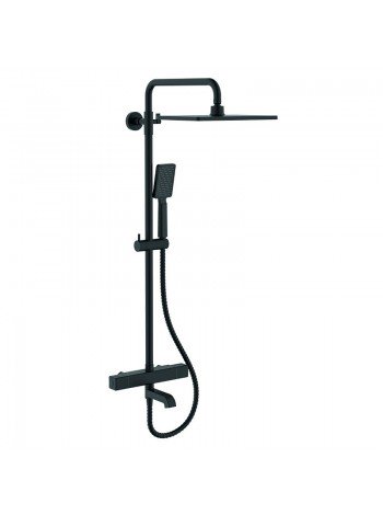 Чёрная душевая система с термостатом Koer KB-57011-05 KR4725