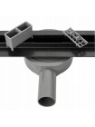Трап для душа под плитку 50 см с поворотным сифоном Neo Slim Pro Black 500 REA-G6992 чёрный