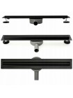 Трап для душа под плитку 50 см с поворотным сифоном Neo Slim Pro Black 500 REA-G6992 чёрный