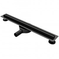 Трап для душа под плитку 70 см с поворотным сифоном Neo Slim Pro Black 700 REA-G8901 чёрный