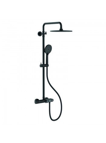 Чёрная Душевая система с термостатом Koer KB-55014-05 KR4733