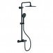 Чёрная Душевая система с термостатом Koer KB-55014-05 KR4733