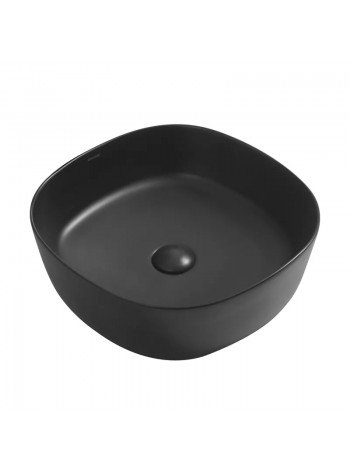 Раковина в ванную накладная Mixxus Premium DIVERSE-0106 чёрная 440х440х140 мм MP6538