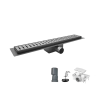 Трап для душової кабіни 600 мм Koer Fd35-70×600 Graphite із сухим затвором AC0658