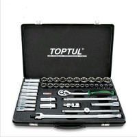Набір інструменту комбінований 1/2" (короткі+довгі головки) Toptul GCAD4102