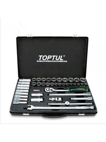 Набір інструменту комбінований 1/2" (короткі+довгі головки) Toptul GCAD4102