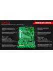 Набор инструмента комбинированный 1/4"&1/2", ключи 6-32мм, 130ед. TOPTUL GCAI130T