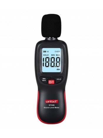 Вимірювач шуму (шумомір) Bluetooth 30-130 дБ WINTACT WT85B