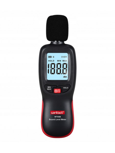 Вимірювач шуму (шумомір) Bluetooth 30-130 дБ WINTACT WT85B