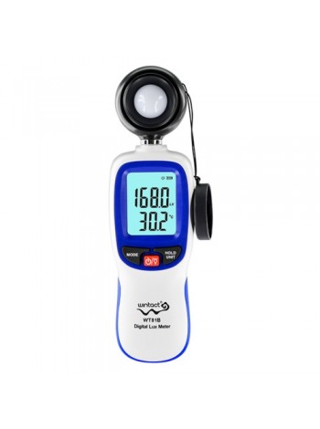 Цифровой люксметр (измеритель освещенности + термометр) Bluetooth 200000 Lux WINTACT WT81B