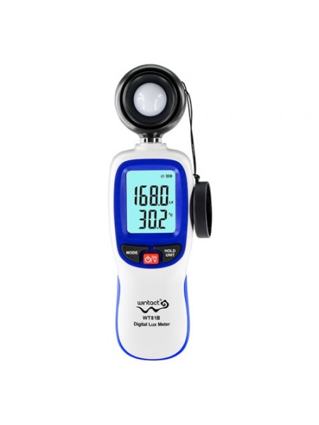 Цифровий люксметр (вимірювач освітленості термометр) Bluetooth 200000 Lux WINTACT WT81B