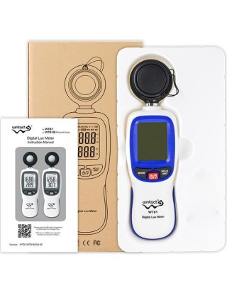Цифровий люксметр (вимірювач освітленості термометр) Bluetooth 200000 Lux WINTACT WT81B