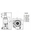 Домкрат 10т пляшковий 230-460 мм TORIN T91004