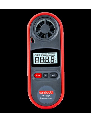 Анемометр 0,7-30м / с, -10-45 ° C WINTACT WT816A