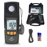 Вимірювач освітленості-люксметр термометр, USB 200000 Lux BENETECH GM1020