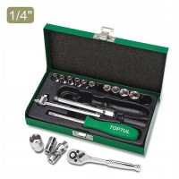 Набор инструмента  1/4"  17ед.  Toptul GCAD1701