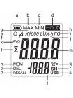 Измеритель освещенности люксметр + термометр, USB 200000 Lux BENETECH GM1020