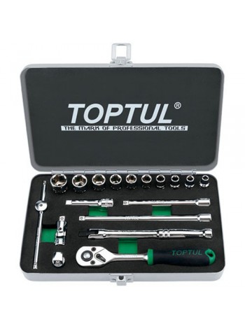Набір інструменту дюймового TOPTUL 1/4" 18ед. 3/16"-9/16" GCAD1811