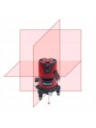 Лазерный уровень, 5 линий 1H/4V (красный луч) PROTESTER LL605R