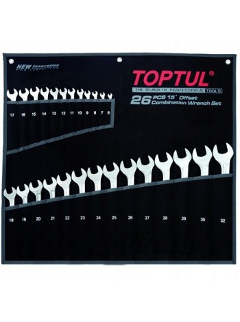 Набір ключів комбінованих 26 шт 6-32 мм TOPTUL Hi-Performance GPAX2601