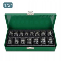 Набор головок ударных 1/2" 10-24мм  15ед.  Toptul GDAD1501