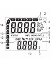 Анемометр крыльчатый USB, Bluetooth 0,3-30м/с, -10-45°C WINTACT WT87B