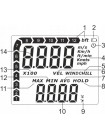 Анемометр крыльчатый 0,3-30м/с, -10-45°C WINTACT WT87A