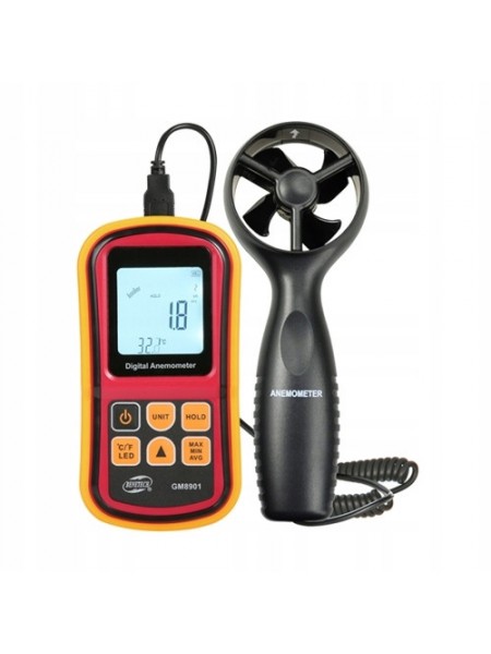 Термоанемометр 0,8-45м/с, -10-45°C BENETECH GM8901