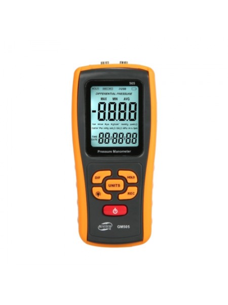Диференціальний манометр USB, ±2,49 кПа BENETECH GM505
