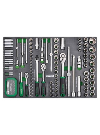 Набор инструмента в ложементе 1/4", 3/8", 1/2" 126ед. TOPTUL GEDC611