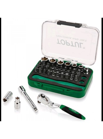 Набір торцевих головок і біт TOPTUL 1/4" 41ед. GABW4101