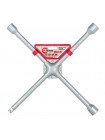 Ключ баллонный крестовой 16" x 406 мм, D=16 мм, 17; 19; 21; 1/2" профессионал INTERTOOL HT-1603