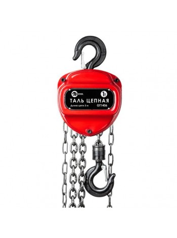 Таль ланцюгова 1т, ланцюг 3м INTERTOOL GT1406