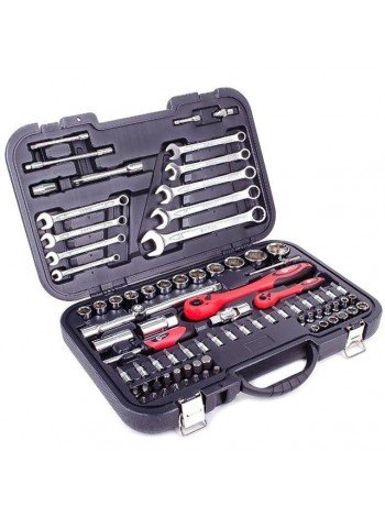 Профессиональный набор инструментов 1/2" & 1/4"; 82 ед INTERTOOL ET-6082