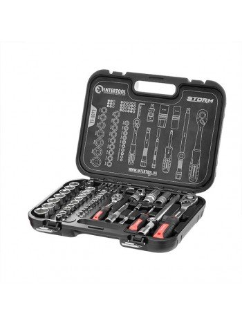 Набор инструментов 73 ед. STORM, 1/2", 1/4", Сr-V INTERTOOL ET-8073