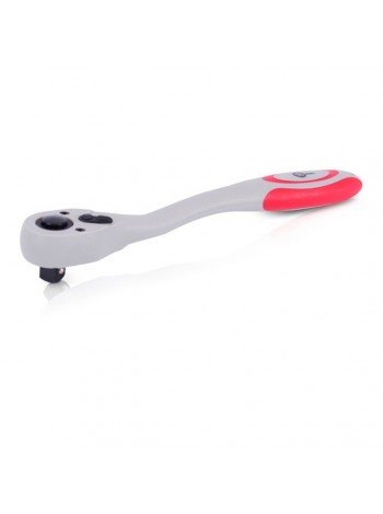 Рукоятка с храповым механизмом на 72 зуба 3/8" изогнутая Cr-v(Professional) INTERTOOL HT-2108