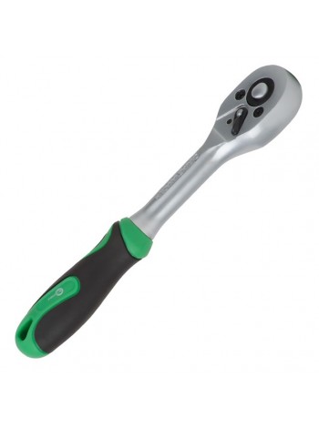 Рукоятка с храповым механизмом на 72 зуба 1/4", Cr-v. INTERTOOL HT-2124
