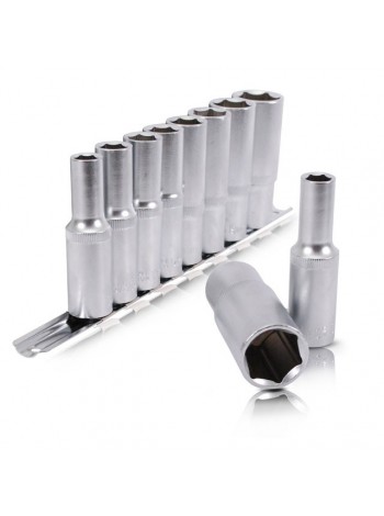 Набор удлиненных головок на планке 10-22, 1/2", 8 ед. INTERTOOL ET-6009