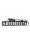 Набор головок 10шт. 1/2"-8,10,12,13,14,15,16,17,18,19 мм c трещоткой INTERTOOL ET-6013