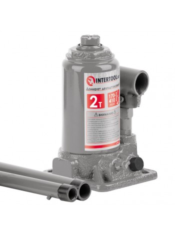 Домкрат "стовпчик" двухштоковый 2 т INTERTOOL GT0031
