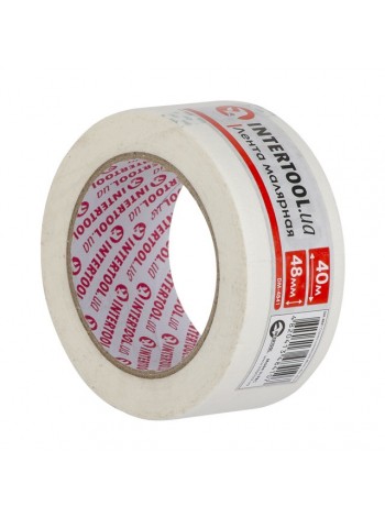 Малярська стрічка 48мм, 40м, біла INTERTOOL DM-4841