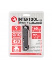 Нож складной 165 мм, 9 элементов. INTERTOOL HT-0597