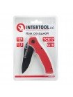 Ніж складаний 194 мм, ручка з металевими вставками. INTERTOOL HT-0595