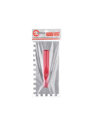 Затирка сталева оцинкована 280*130мм, 12*12мм INTERTOOL KT-0008