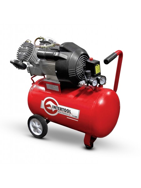 Компресор 50л, 3кВт, 420л / хв, Intertool PT-0007