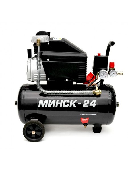 Компресор Мінськ-24, 1.5 кВт, 220 В, 8 атм, 205 л/хв INTERTOOL PT-0020