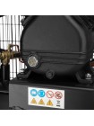 Компрессор 50 л, 3 кВт, 220 В, 10 атм, 500 л/мин, 2 цилиндра INTERTOOL PT-0016