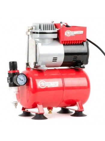 Безмасляний компресор 3 л, 0.3 кВт, 220 В, 3.2 атм, 50 л/хв INTERTOOL PT-0001